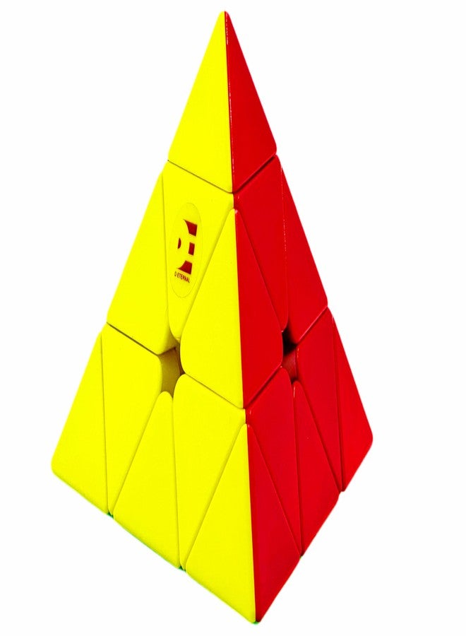 D ETERNAL Magnity Plus Pyramid Speed Cube, Magnetic Triangle Puzzle with Anti-Pop Design, Storage Bag and Tools Improved Version of Rs3m Pyraminx - Image 3